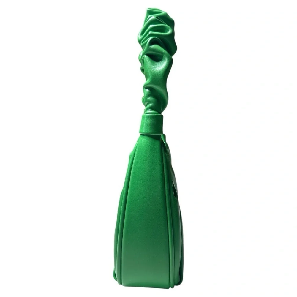 JW PEI Gabbi Green Ruched Vegan Hobo Bag